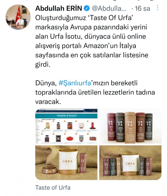 Urfa İsot'u Avrupa Pazarına Girdi