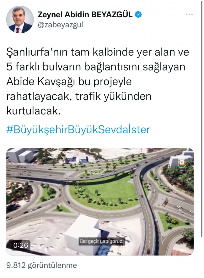 Büyükşehir proje hazırladı! Abide Kavşağı için yeni dizayn geliyor!