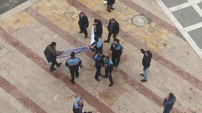 Şanlıurfa’da göstericilerle zabıta arasında gerginlik