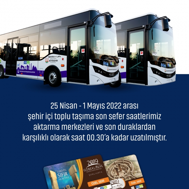 Şanlıurfa’da toplu taşıma araçlarında sefer saatleri değişti