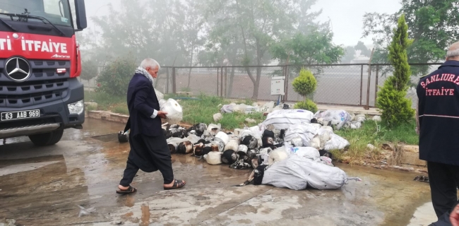 Şanlıurfa'da iplik fabrikasında korkutan yangın