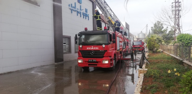 Şanlıurfa'da iplik fabrikasında korkutan yangın