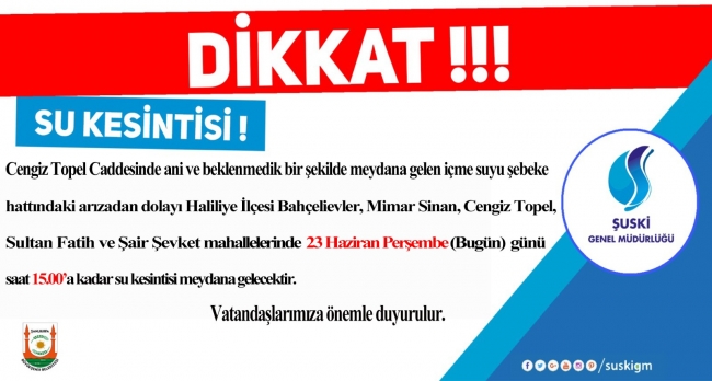 ŞUŞKİ’den son dakika uyarısı!