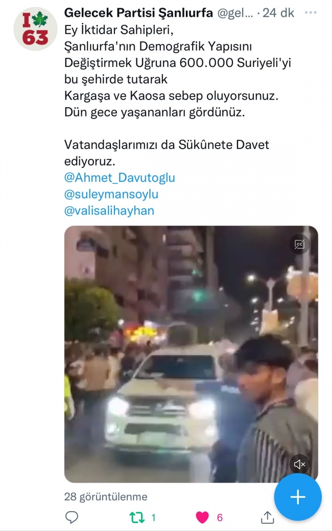 ŞANLIURFA'DA SURİYELİLERİN GÖVDE GÖSTERİSİ GERGİNLİĞE NEDEN OLDU!