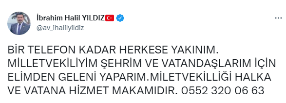 ŞANLIURFA MİLLETVEKİLİNDEN ÖRNEK DAVRANIŞ