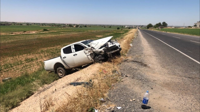 ŞANLIURFA'DA TRAFİK KAZASI: 2 YARALI