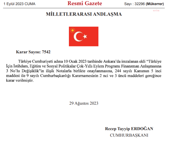 MALİ DESTEĞİN ÖNGÖRÜLDÜĞÜ IPA II ANLAŞMASI'NIN SÜRESİ 2025 YILI SONUNA KADAR UZATILDI