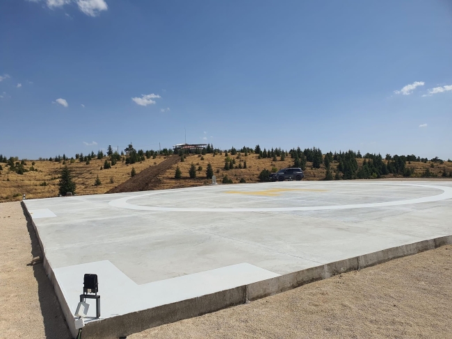 Harput’ta helikopter pisti yapıldı