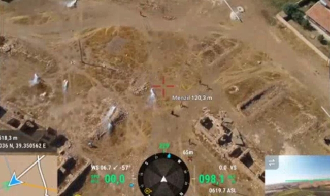 SALDIRI ANLARI DRONE İLE GÖRÜNTÜLENDİ