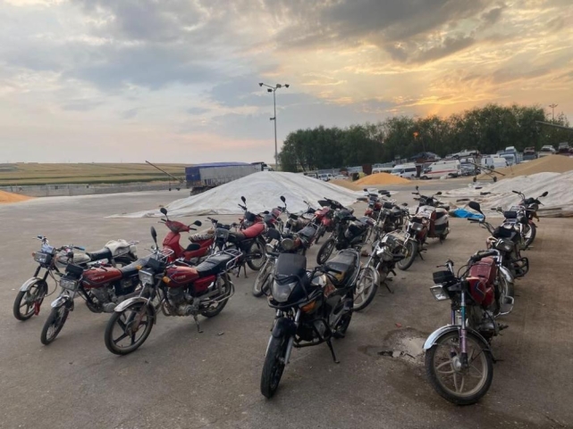ŞANLIURFA'DA 137 MOTOSİKLET ELE GEÇİRİLDİ