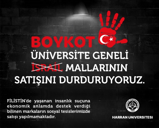 HARRAN ÜNİVERSİTESİNDEN BOYKOT KARARI!