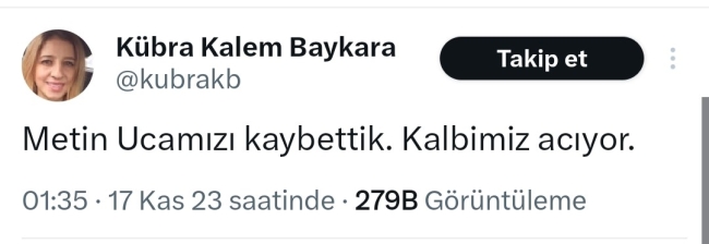ÜNLÜ SUNUCUDAN ACI HABER
