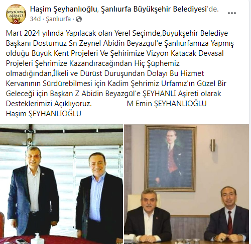 ŞANLIURFA'DA ADAYLIK YOLUNDA BEYAZGÜL'E İLK DESTEK ŞEYHANLIOĞLU'NDAN!