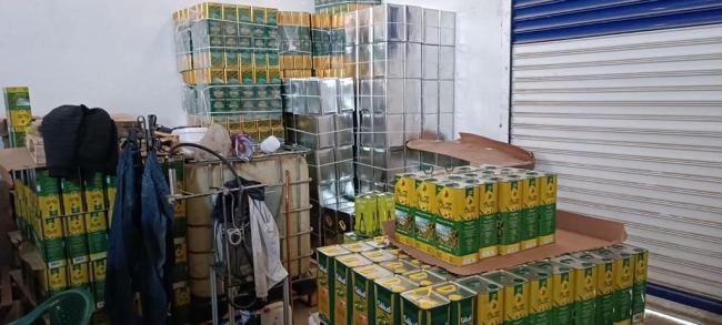 ŞANLIURFA’DA 11 BİN 236 LİTRE SAHTE ZEYTİNYAĞI ELE GEÇİRİLDİ