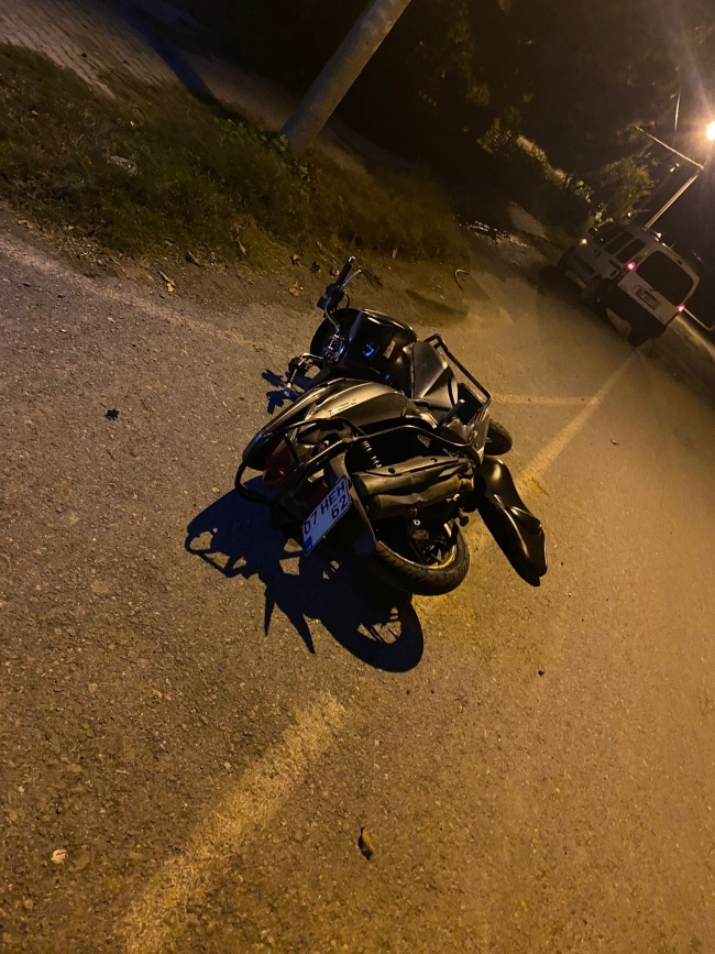 ALKOLLÜ MOTOSİKLET SÜRÜCÜ HASTANELİK OLDU