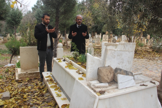 ŞEHİT MEZARINA BÜYÜK SAYGISIZLIK