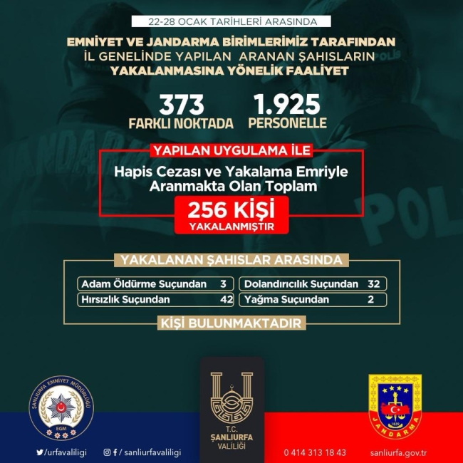 Şanlıurfa'da suça yer yok!