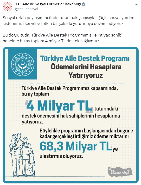BAKANLIKTAN MÜJDE! ÖDEMELER HESAPLARA AKTARILMAYA BAŞLADI