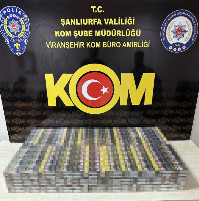 Şanlıurfa’da sigara kaçakçılığı operasyonu: 2 gözaltı