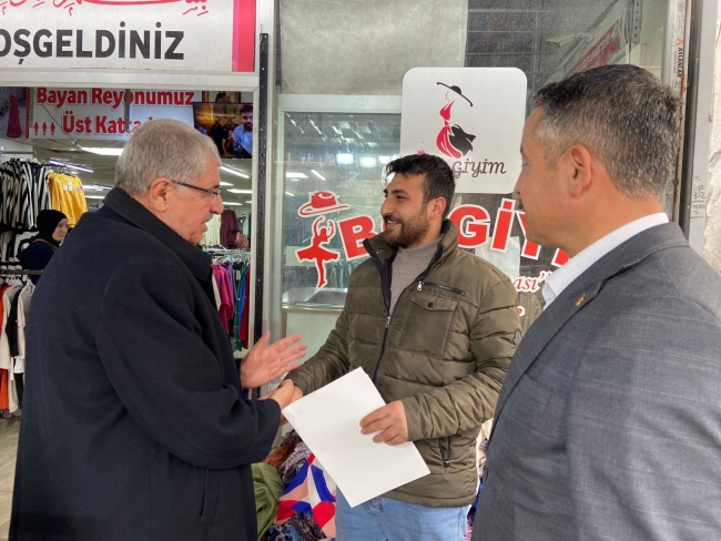 VEDAT DOĞAR, SÜLEYMANİYE CADDESİNDE Kİ ESNAFLARI ZİYARET ETTİ