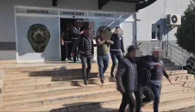 ŞANLIURFA'DA TELEFON DOLANDIRICILIĞI OPERASYONU: 17 TUTUKLAMA