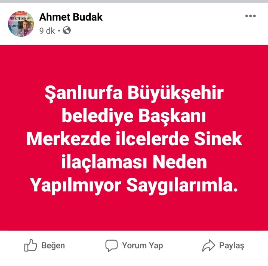 Urfayı Sinek ve Haşereler Esir Aldı
