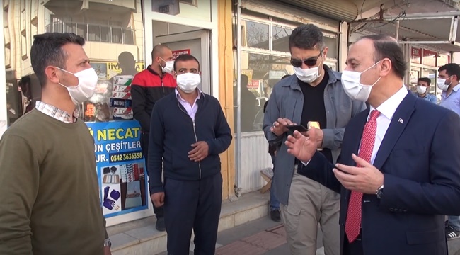 Maskeleri Vali Erin Dağıttı