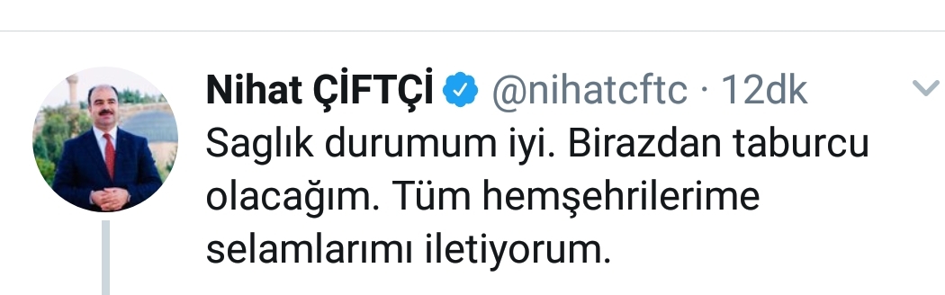 Nihat Çiftçi hastahaneye kaldırıldı