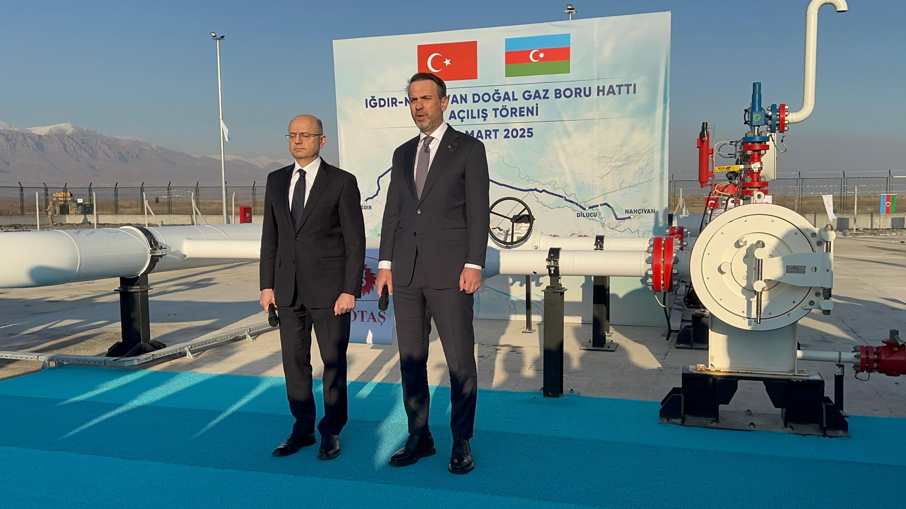 Iğdır-Nahçıvan Doğal Gaz Boru Hattı Açıldı