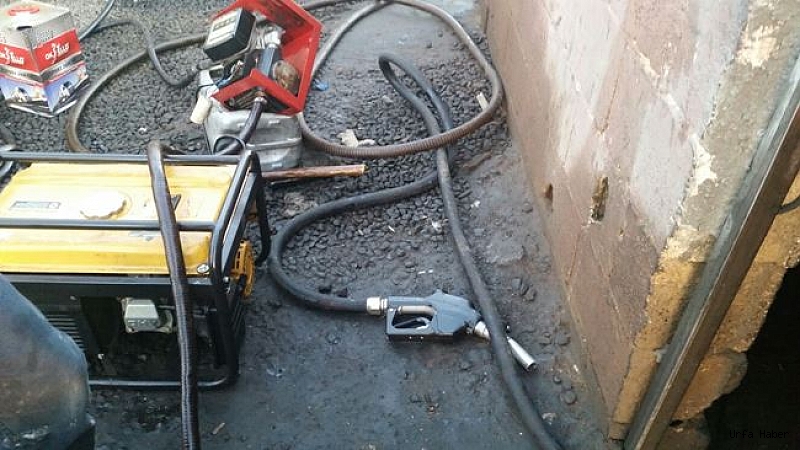 Urfa'da ham petrol boru hattından hırsızlık