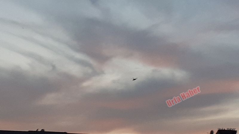 Urfa semalarında helikopter hareketliliği
