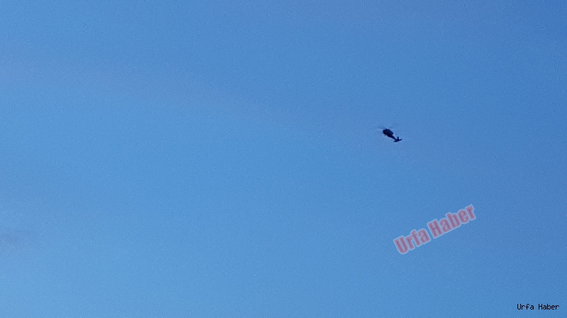 Urfa semalarında helikopter hareketliliği