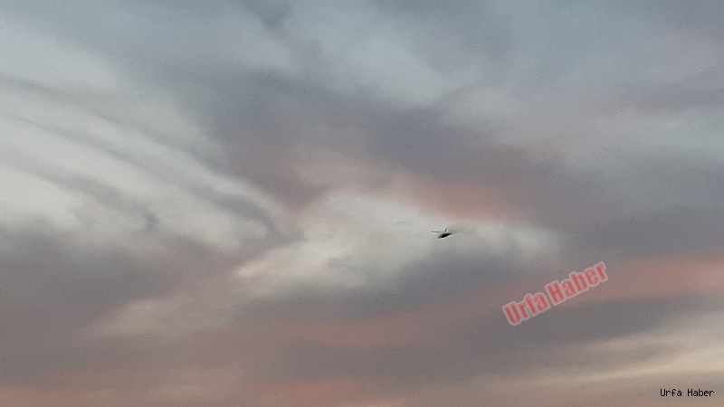Urfa semalarında helikopter hareketliliği
