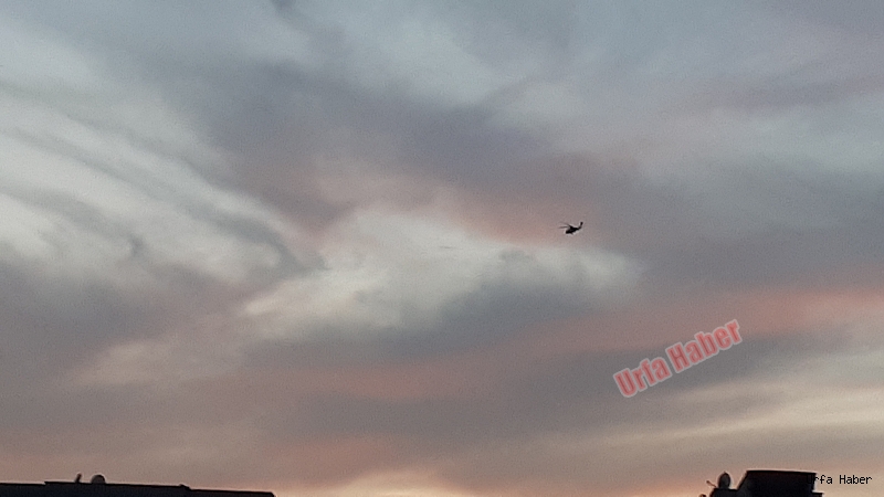 Urfa semalarında helikopter hareketliliği