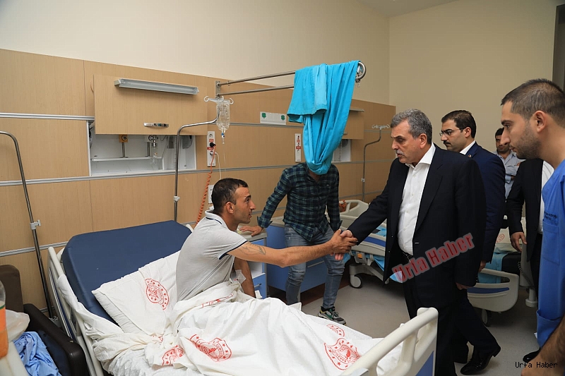 Beyazgül yaralıları ziyaret etti