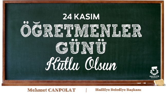 Başkan Canpolat'tan 24 Kasım Öğretmenler Günü Mesajı