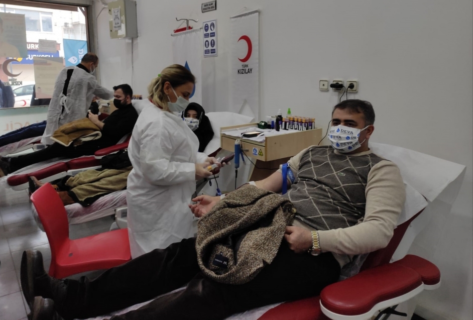 Deva Partisi'nden Urfa'da kan bağışına destek
