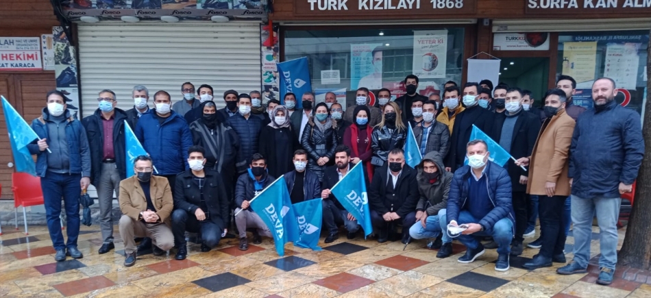 Deva Partisi'nden Urfa'da kan bağışına destek