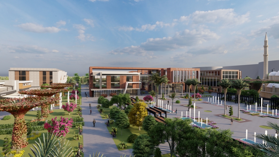 <h2>Eyyübiye Belediye Başkanı Mehmet Kuş, Harran Üniversitesi Eyyübiye Kampüsündeki 44 dönümlük alanın Eyyübiye Belediyesi’ne tahsisinin gerçekleşmesinin ardından hayata geçirmeyi planladığı ‘Kamu Kampüsü ve Hizmet Binası’ projesi açıklayıp, ilçeye dev yatırım için müjde verdi.</h2>
