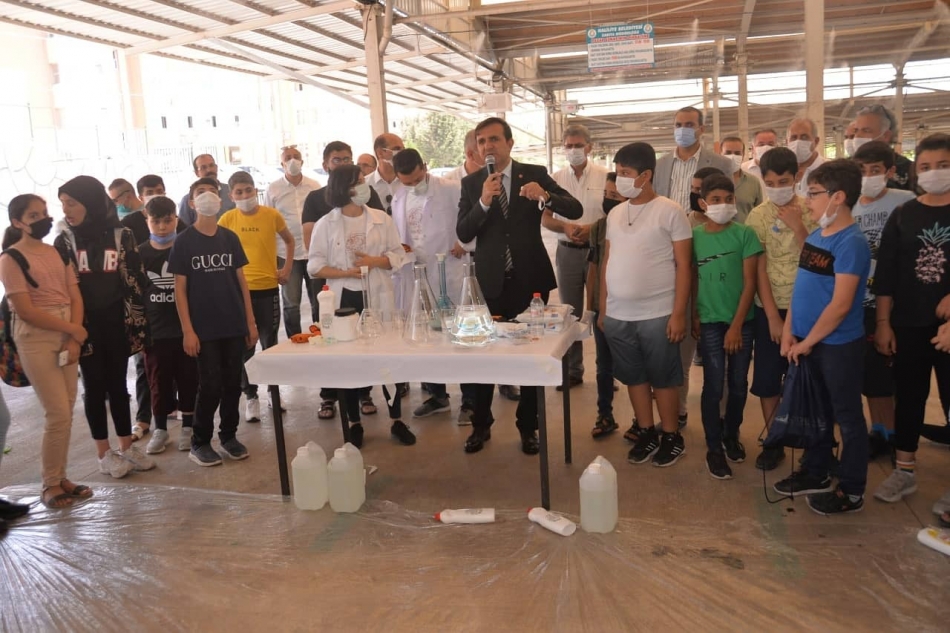Telafide Ben de Varım Bilim Şenliği Öğrencilerin Yoğun İlgisi İle Başladı.