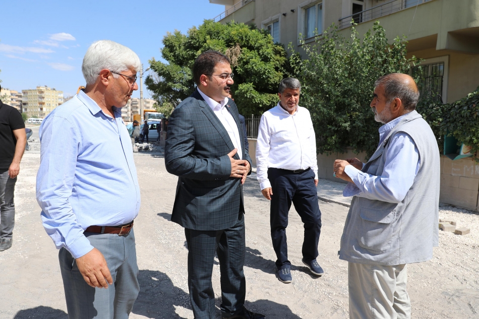 Başkan Canpolat Parke Çalışmalarını İnceledi