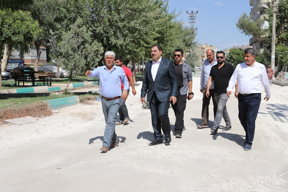 Başkan Canpolat Parke Çalışmalarını İnceledi