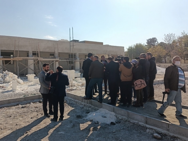 Başkan Canpolat, basınla birlikte projeleri gezdi!