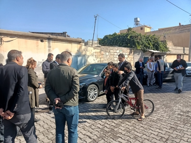 Başkan Canpolat, basınla birlikte projeleri gezdi!