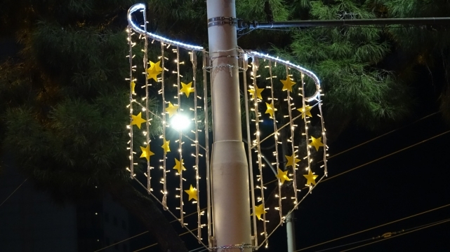 Atatürk Bulvarı led ışıkları ile aydınlandı