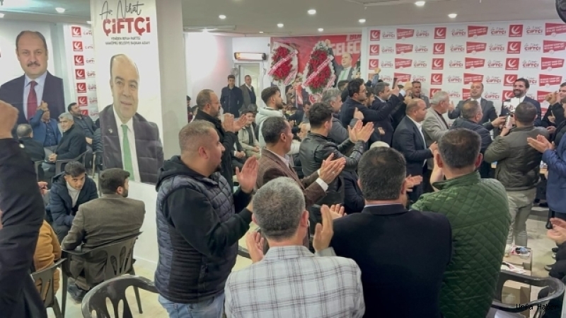 YUSUF AKTAŞ KARAKÖPRÜ’DEKİ OFİSLERİ ZİYARET ETTİ