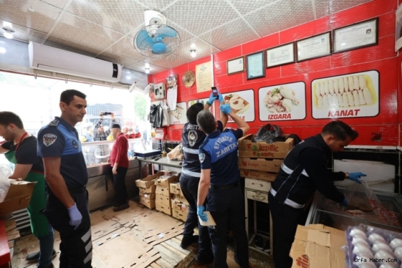 ŞANLIURFA BÜYÜKŞEHİR ZABITA’DAN KASAP VE KALDIRIM İŞGALİ DENETİMİ
