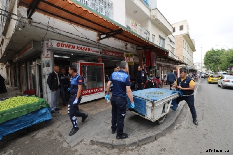 ŞANLIURFA BÜYÜKŞEHİR ZABITA’DAN KASAP VE KALDIRIM İŞGALİ DENETİMİ