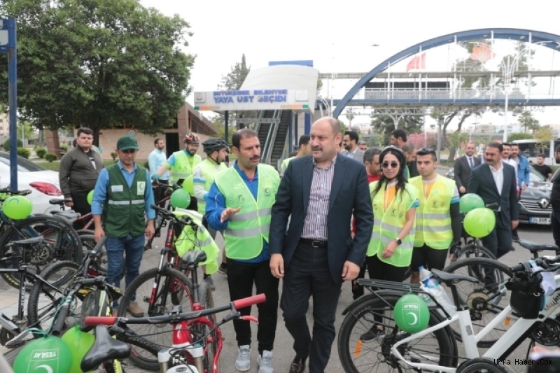 BAŞKAN GÜLPINAR FARKINDALIK İÇİN PEDAL ÇEVİRDİ