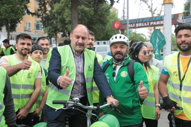 BAŞKAN GÜLPINAR FARKINDALIK İÇİN PEDAL ÇEVİRDİ